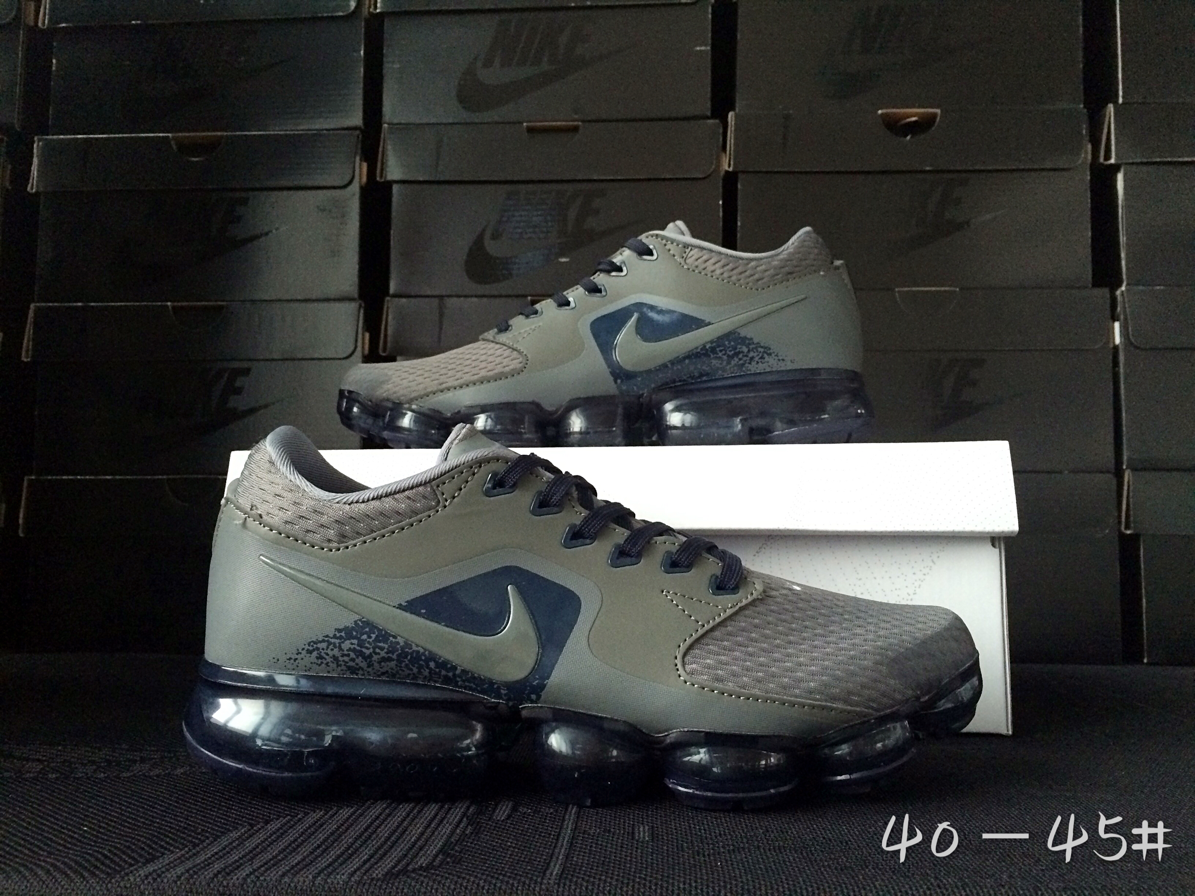 Men 2018 Nike Air Vapormax CS Grey Blue Shoes